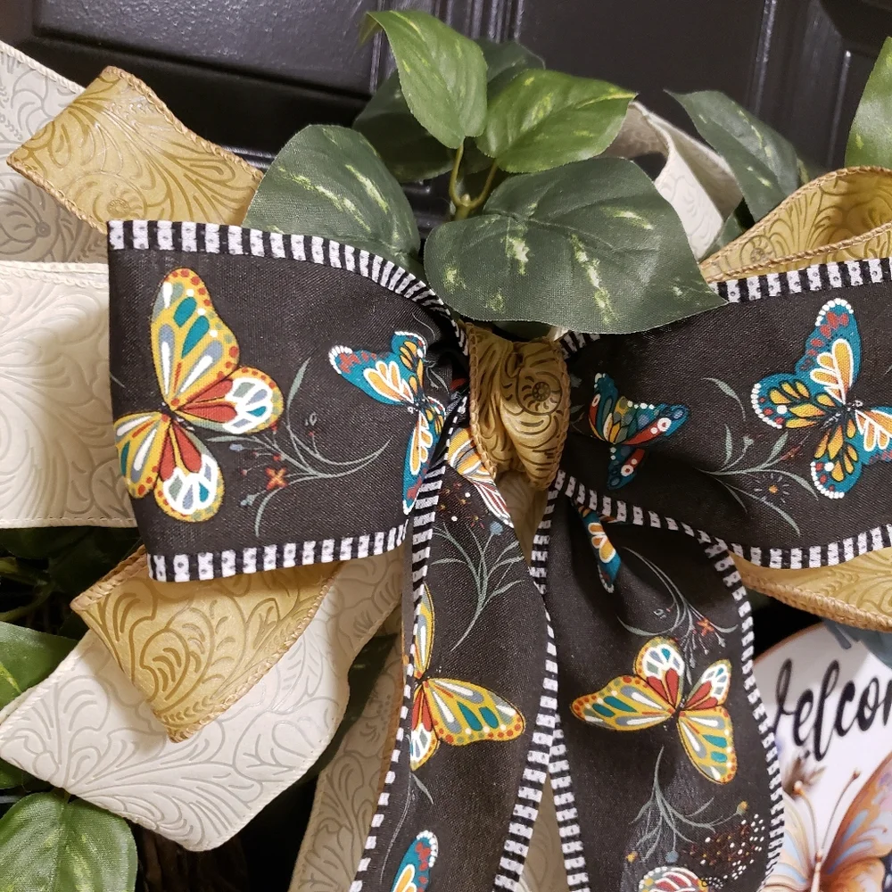 Wreath Making Kit Butterflies and Peony